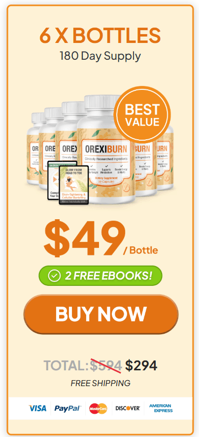 Order OrexiBurn 6 bottles